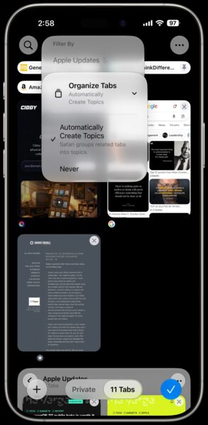iOS 27 Auto-Organize Safari Tabs 3