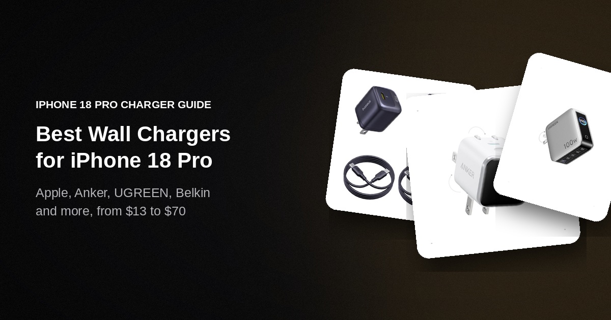 Best iPhone 18 Pro Wall Chargers Worth Buying in 2026