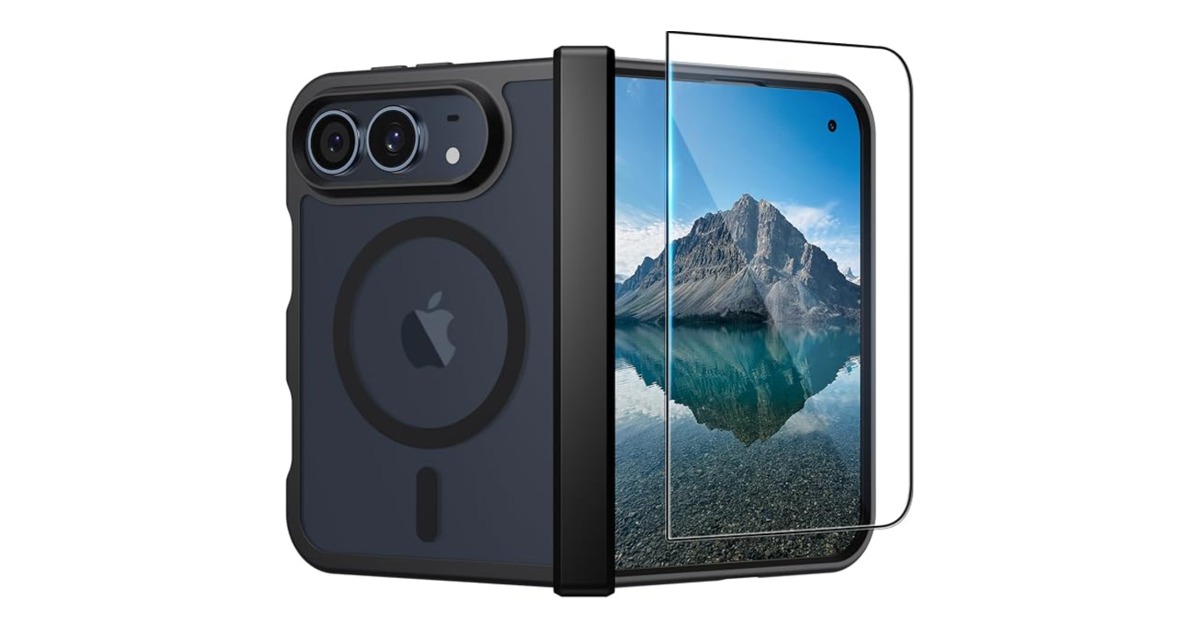 SUPFINE translucent matte case for iPhone Duo with hinge protection