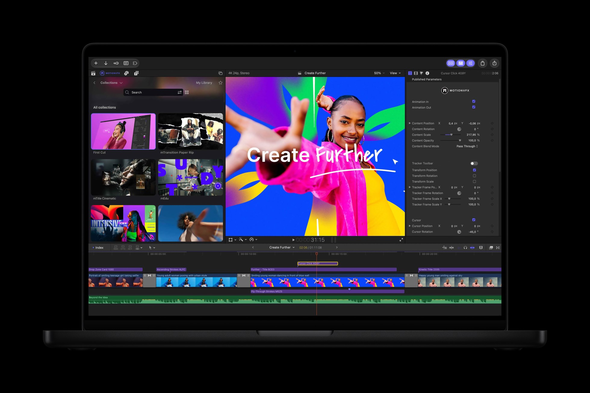 MotionVFX built into Final Cut Pro for Mac