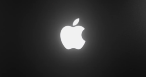 Glowing Apple Logo