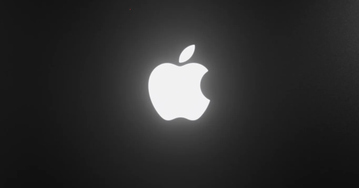 Glowing Apple Logo