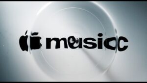 Apple Music Made by Sound film showing the new Apple Music logo shaped in liquid