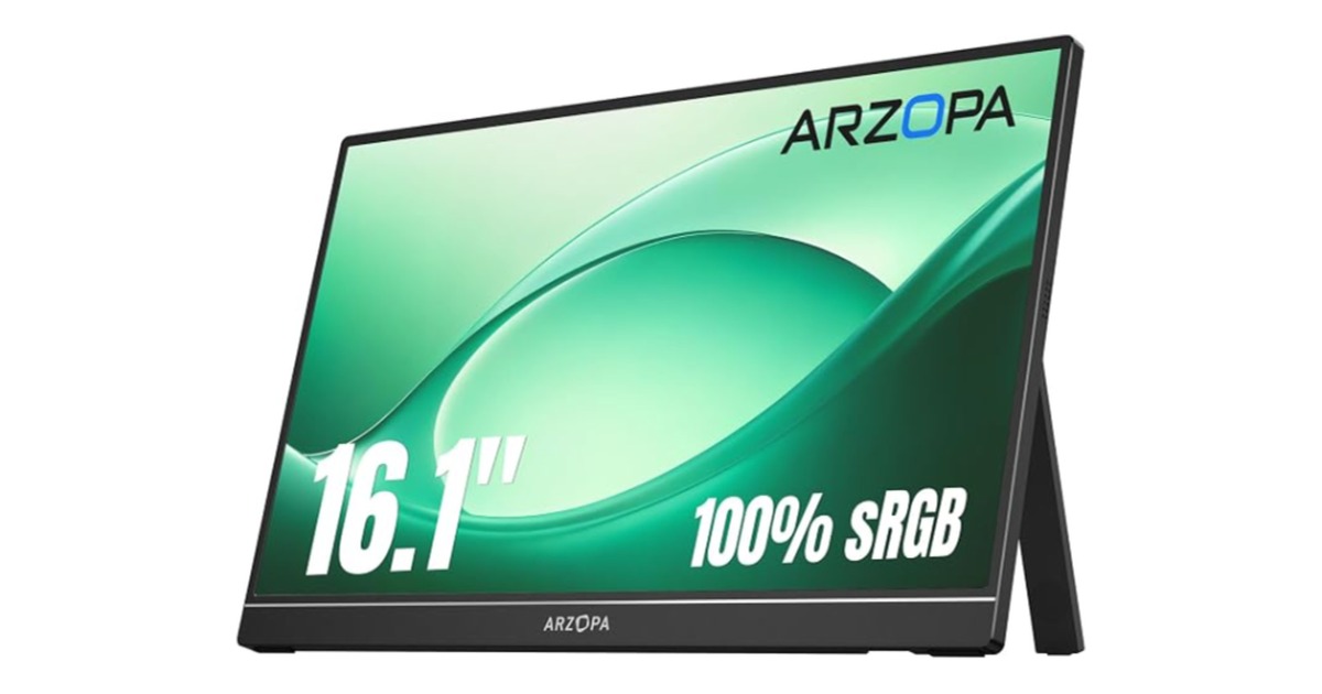 ARZOPA Z1C portable monitor for the M6 Mac mini