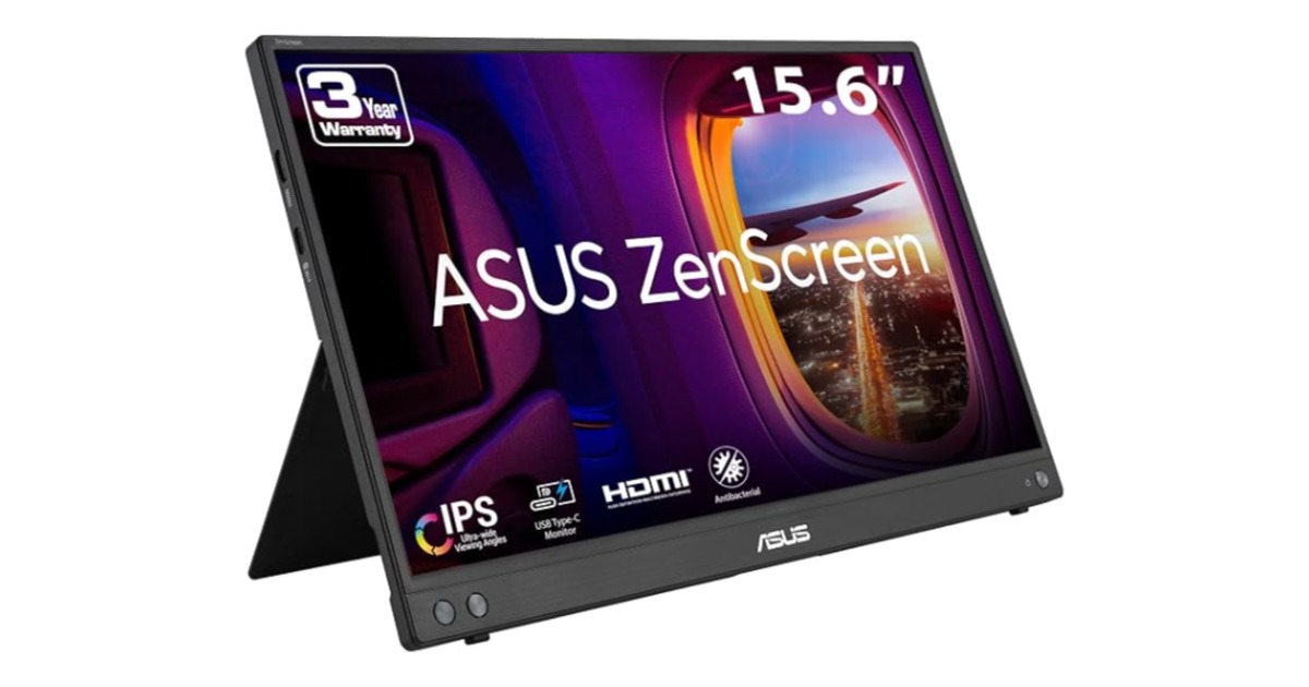 ASUS ZenScreen MB16AHV portable monitor for the M6 Mac mini