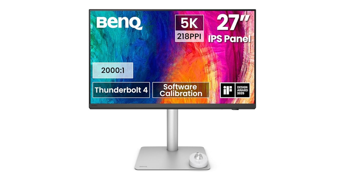 BenQ PD2730S 5K Thunderbolt 4 monitor for the M6 Mac mini