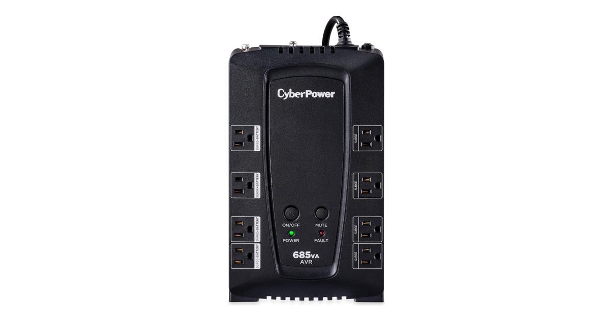 CyberPower CP685AVRG UPS battery backup for the M6 Mac mini