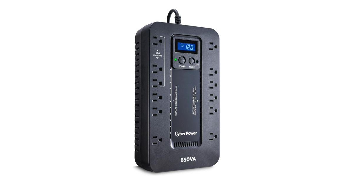 CyberPower EC850LCD UPS battery backup for the M6 Mac mini