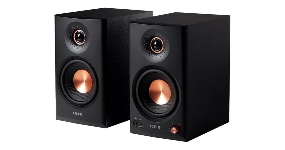Edifier MR4.5 bi-amped studio monitors for the M6 Mac mini