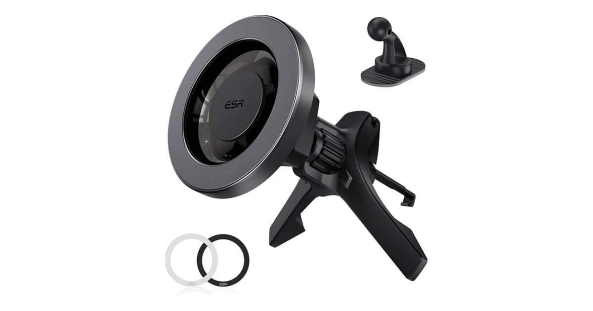 ESR magnetic car mount with 2,300 g of holding force for iPhone Duo