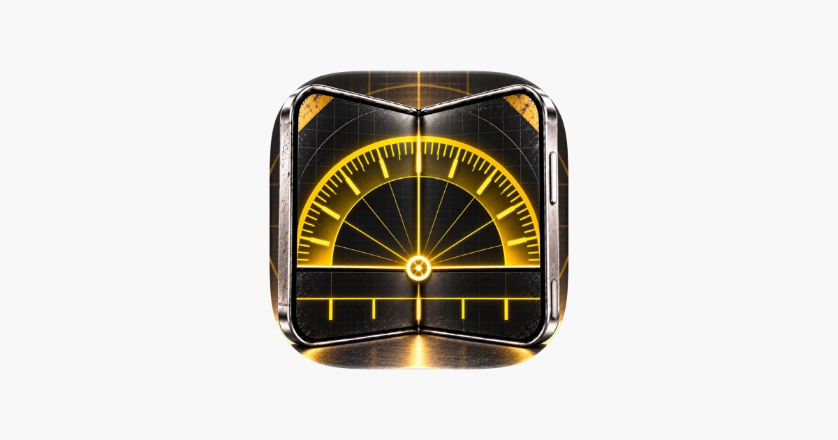 Hinge Angle Meter app for iPhone Duo measuring a live hinge angle