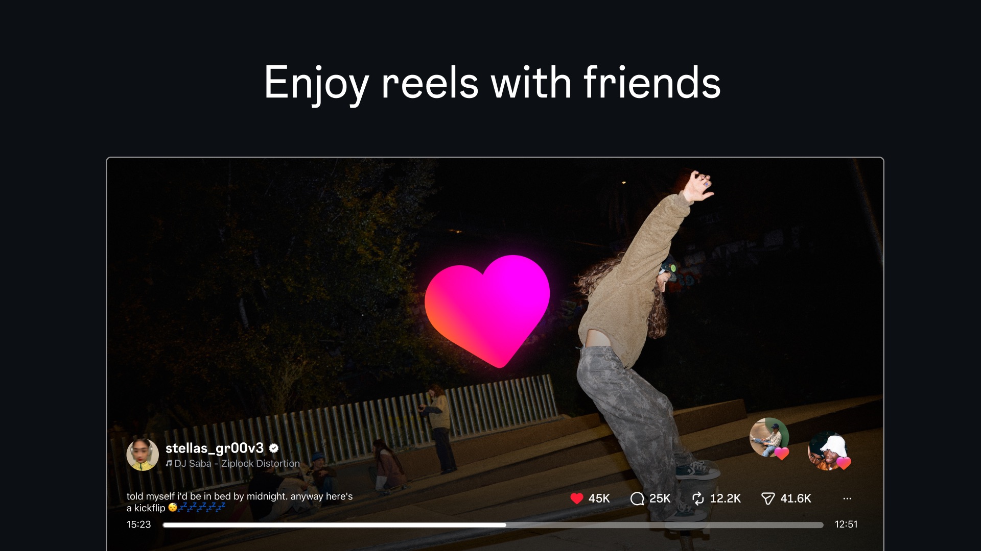Instagram app on Apple TV, first screenshot from the App Store listing