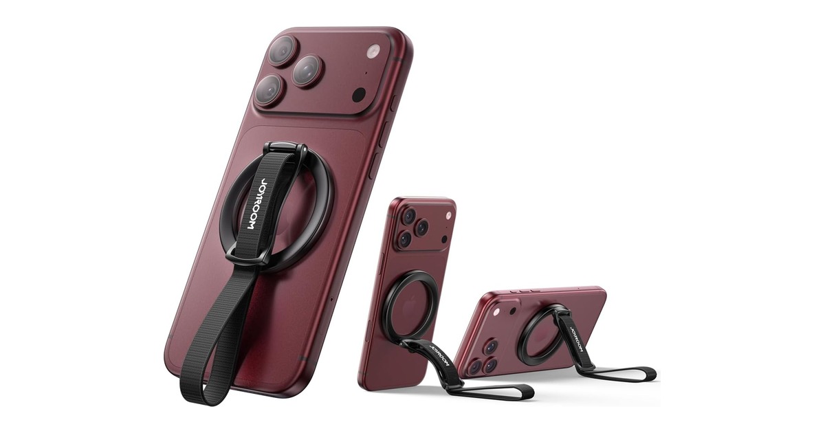 JOYROOM fabric strap magnetic phone grip for iPhone 18 Pro