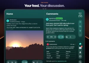 Lander for Reddit Splits the iPhone Duo Screen into Two Panes 5 Lander for Reddit on an unfolded iPhone Duo with the feed beside an open discussion