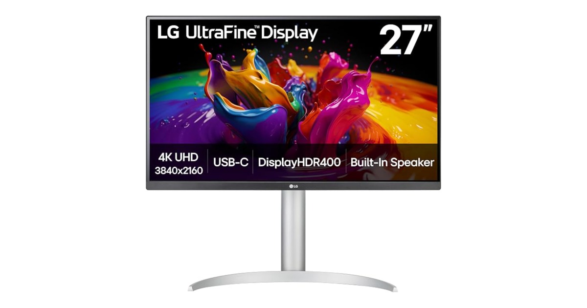 LG UltraFine 27UP850K-W 4K monitor for the M6 Mac mini