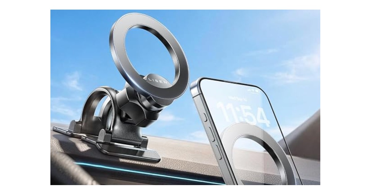 LISEN 3-in-1 magnetic car mount for iPhone Duo