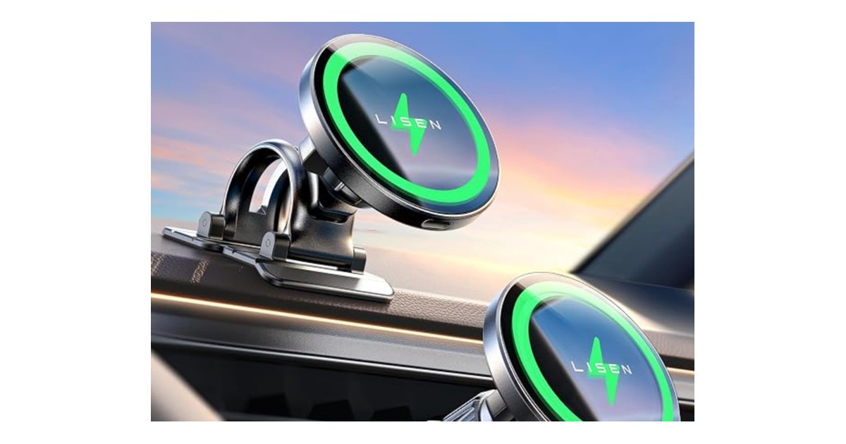 LISEN 15W dual mount MagSafe car charger