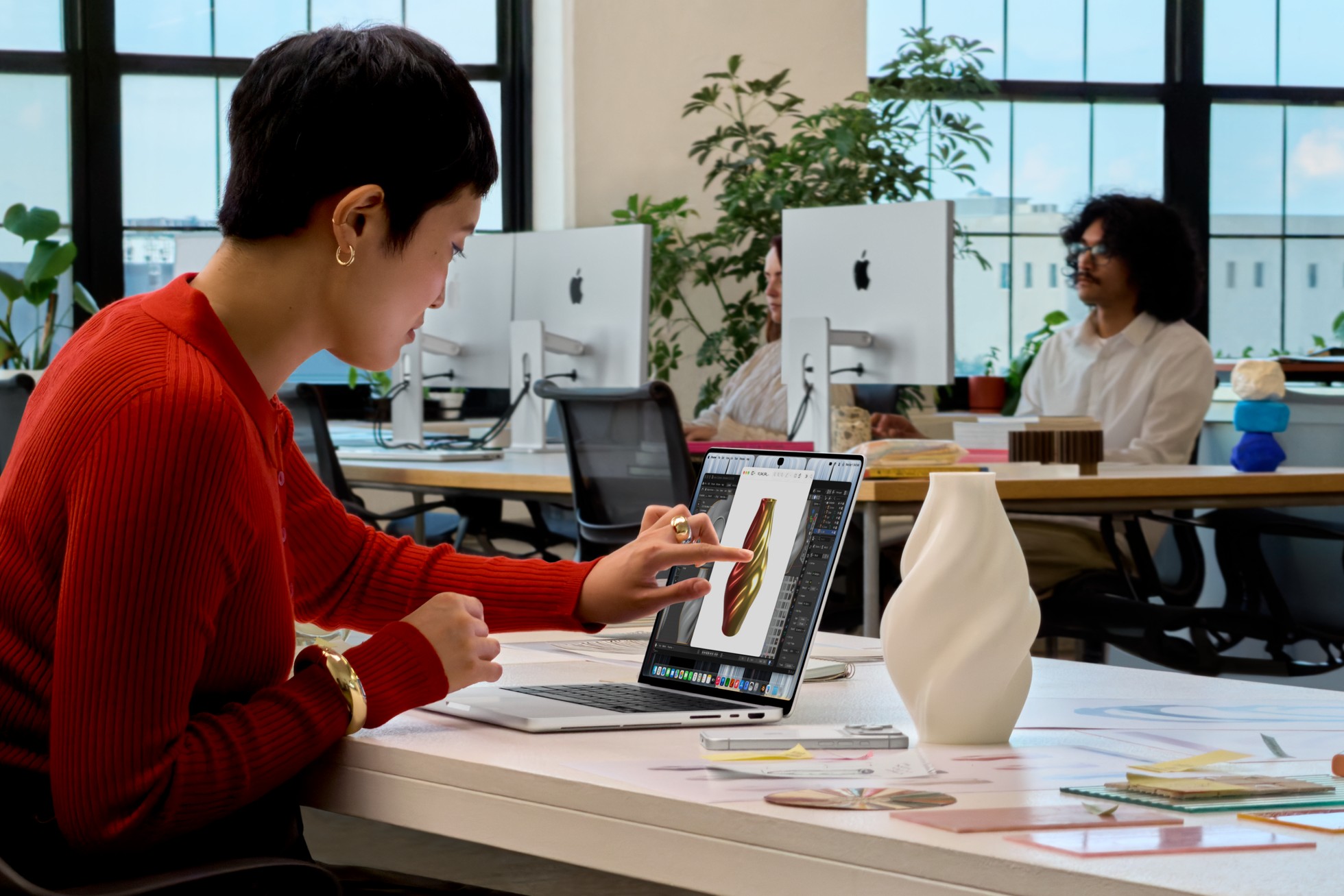 MacBook Pro with PROLED XDR Display on a desk