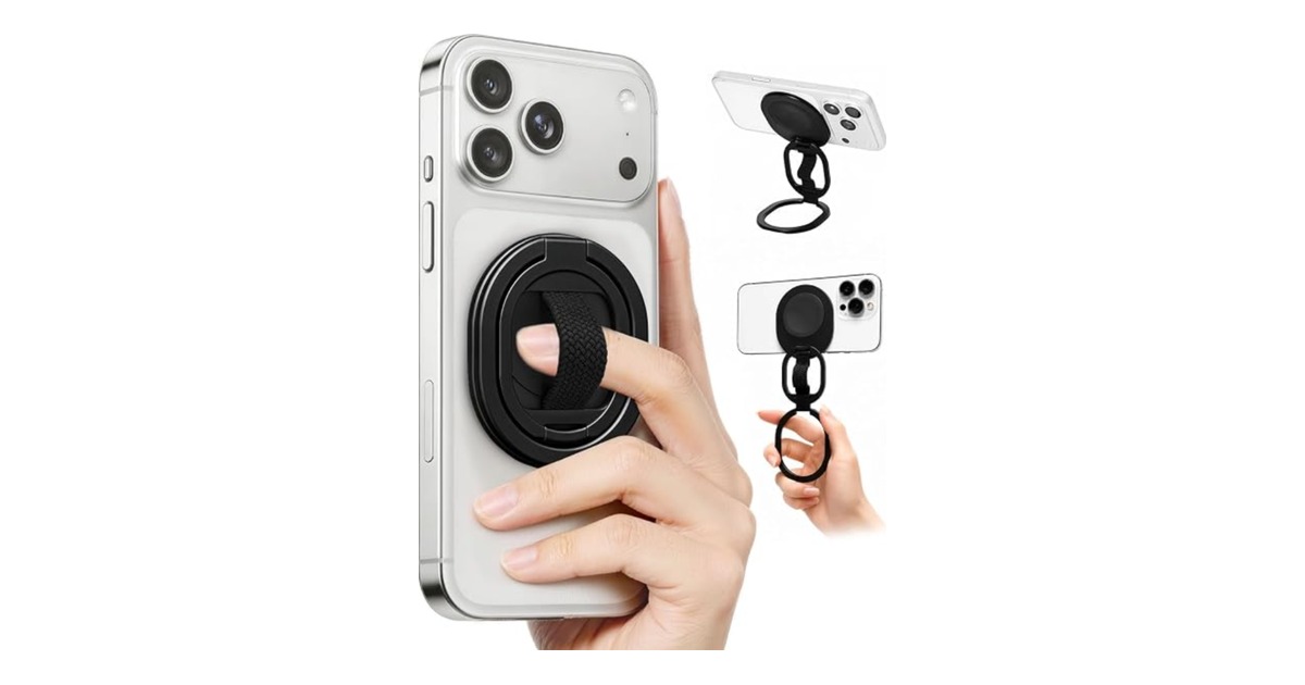 Orivexus 4-in-1 magnetic grip stand for iPhone Duo