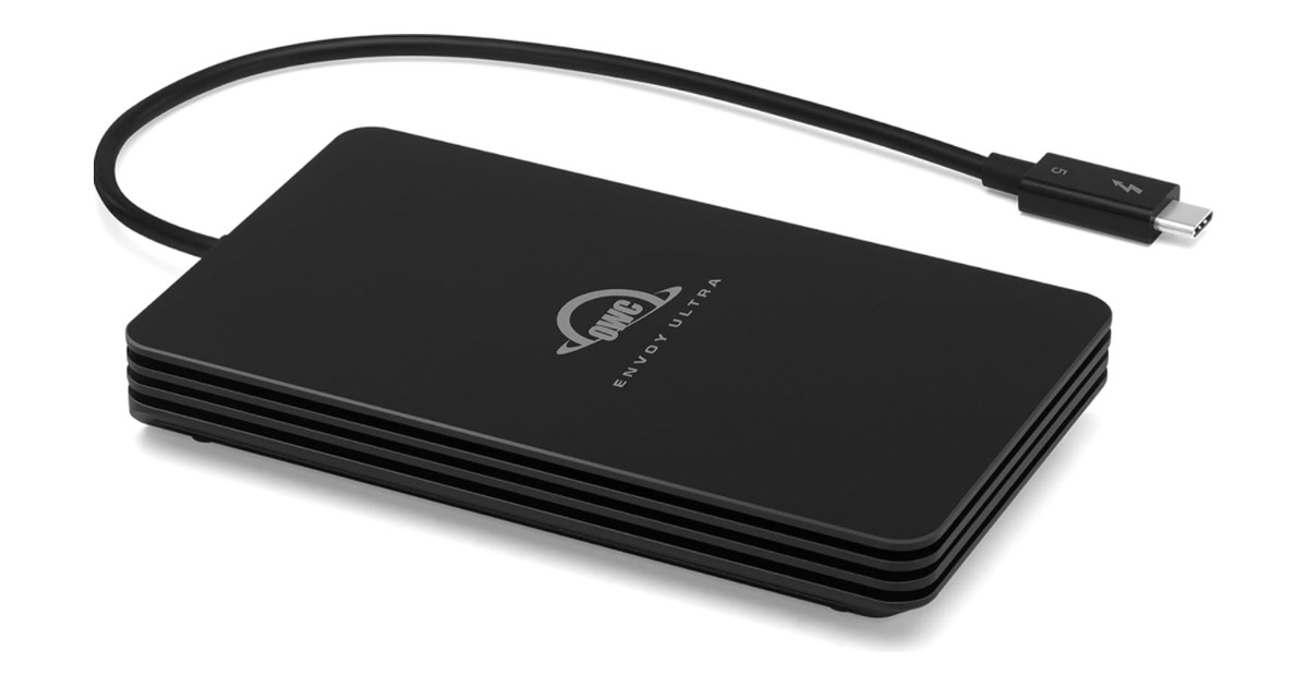 OWC Envoy Ultra Thunderbolt 5 SSD for the M6 Mac mini