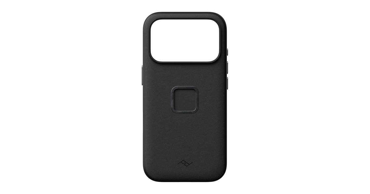 Peak Design Everyday Case Black Leather iPhone 18 Pro case