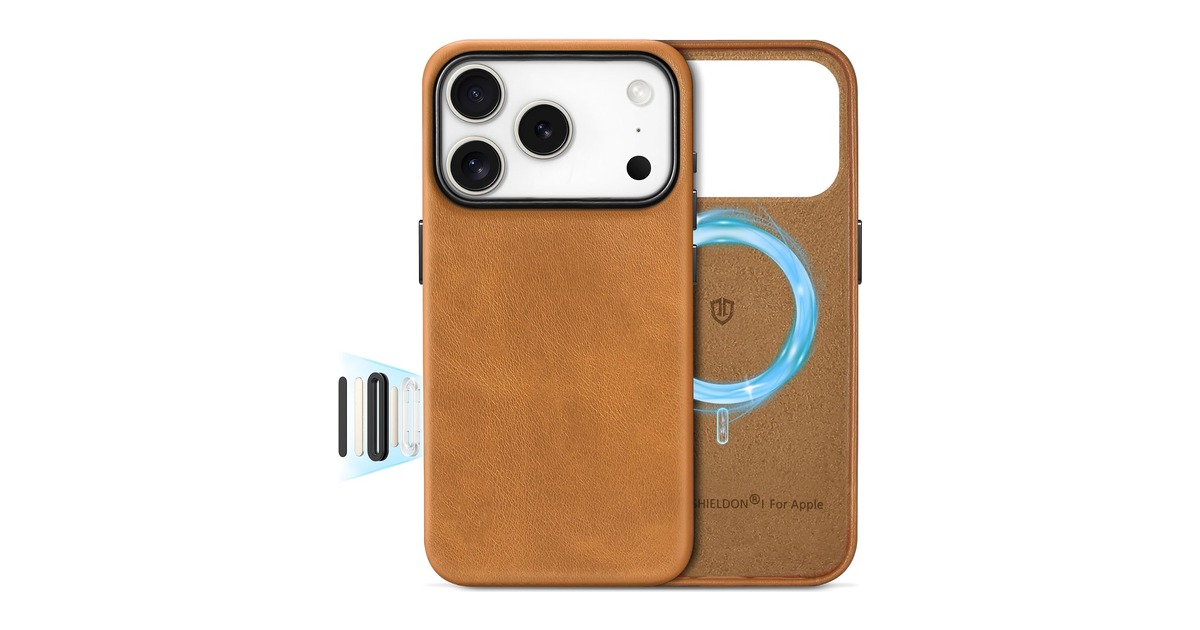 SHIELDON Genuine Leather iPhone 18 Pro case
