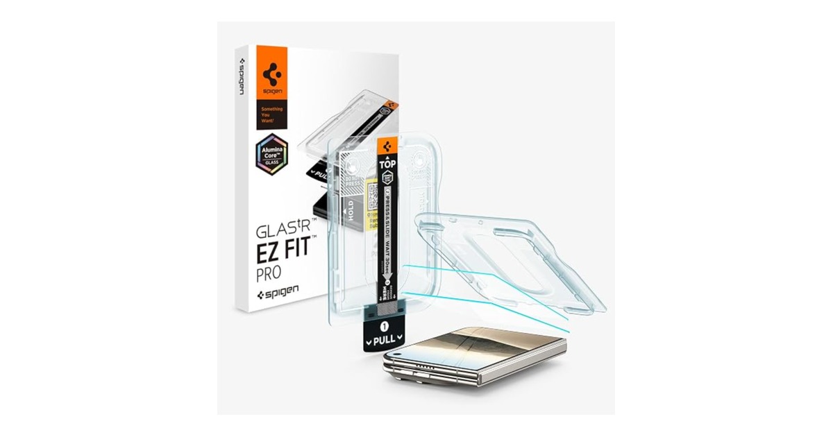 Spigen GlasTR EZ FIT screen protector for iPhone Duo