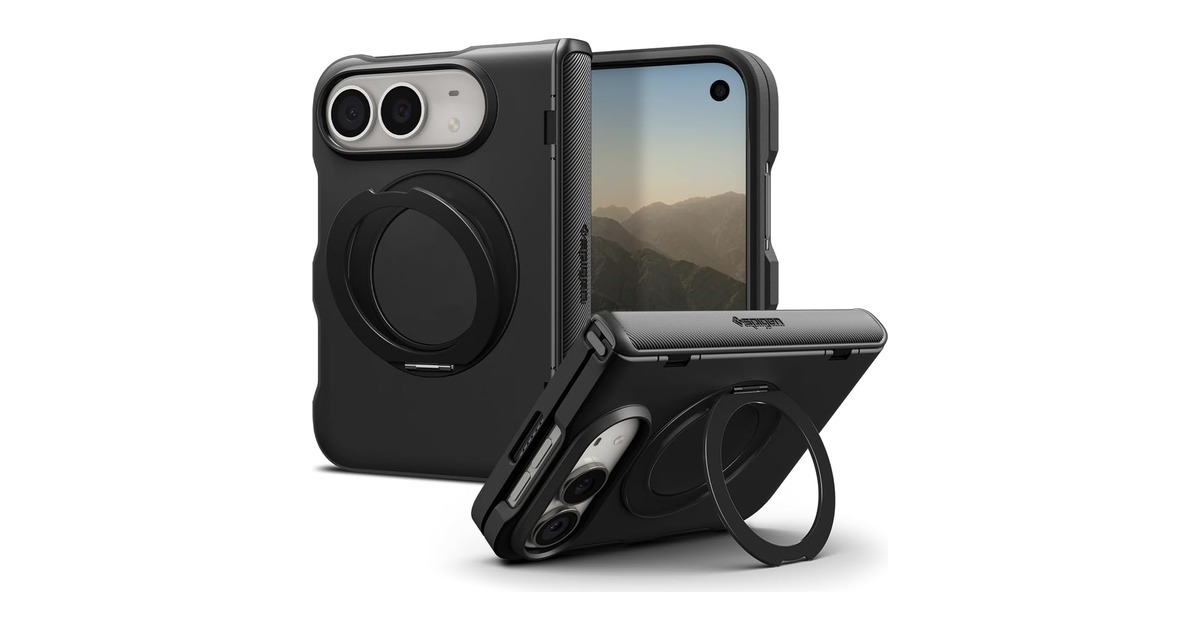 Spigen Slim Armor Pro S MagFit kickstand case for iPhone Duo