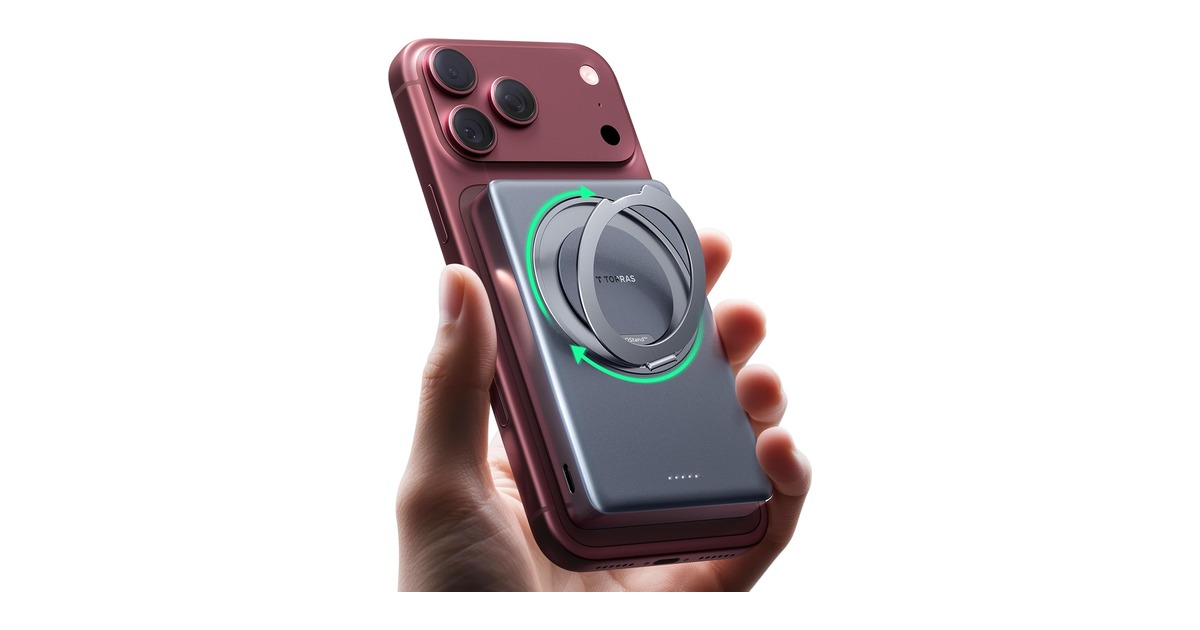 TORRAS Ostand MiniMag 10000mAh power bank for iPhone 18 Pro