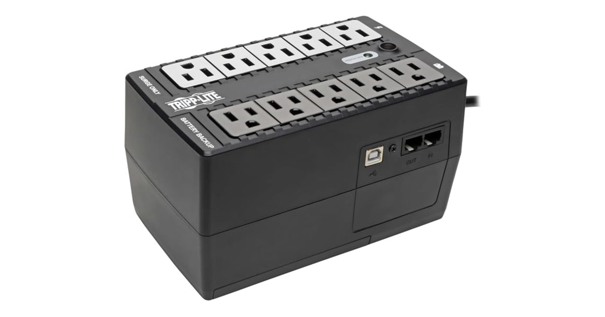 Tripp Lite INTERNET600U UPS battery backup for the M6 Mac mini