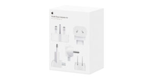 Apple World Travel Adapter Kit with five interchangeable AC plugs