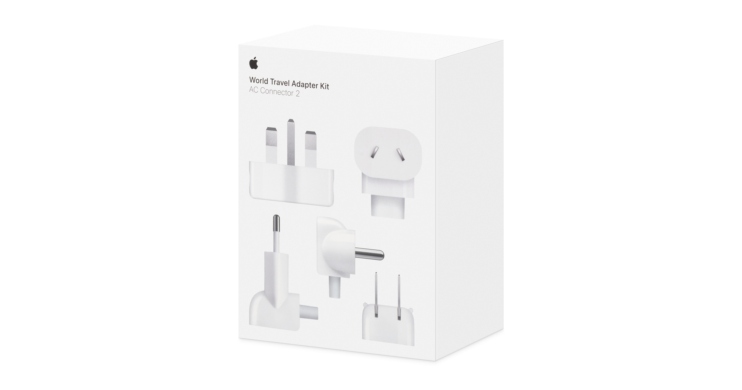 Apple World Travel Adapter Kit with five interchangeable AC plugs